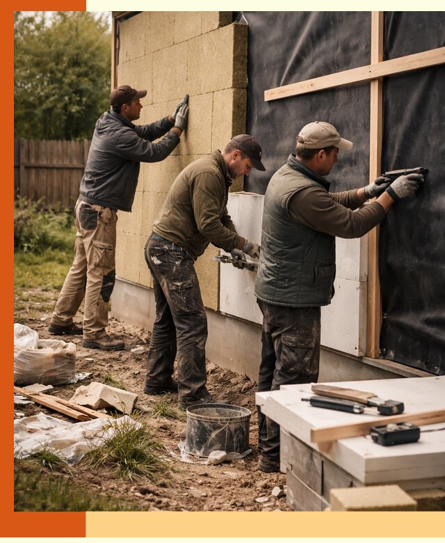 Утепление дачного дома под ключ в Чехове