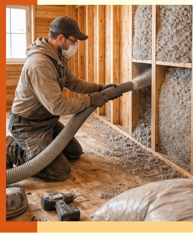 Утепление дачного дома эковатой в Чехове — быстро и надёжно