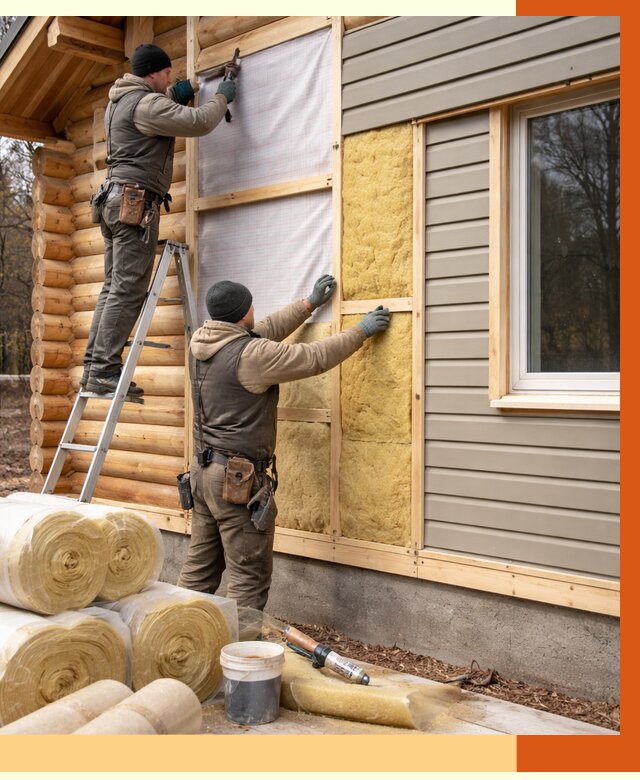 Утепление деревянного дома в Чехове от 6304 руб./м2 — заказать работы | ТепломастерЧхв