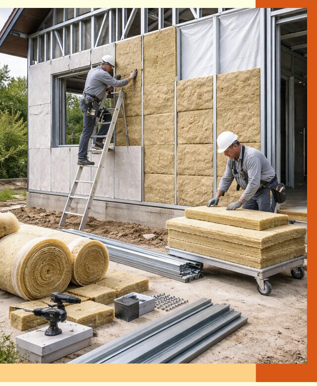 Утепление дома из ЛСТК в Чехове от 5287 руб./м² — профессионально | ТепломастерЧхв