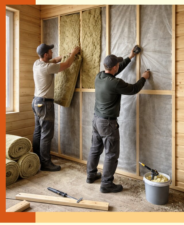 Утепление дома из минибруса в Чехове: комплексные теплоизоляционные работы