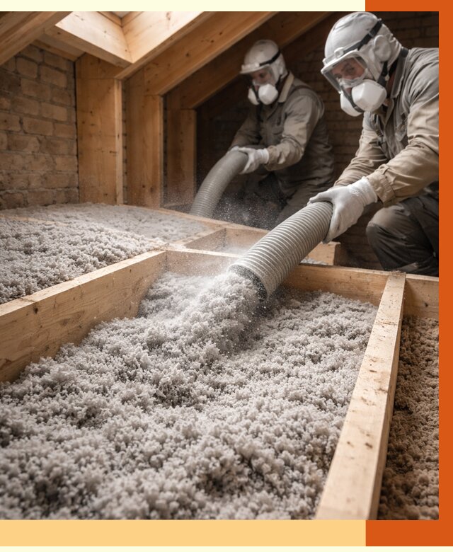 Утепление коттеджа эковатой в Чехове от 2542 руб./м² — комплексная задувка и монтаж | ТепломастерЧхв