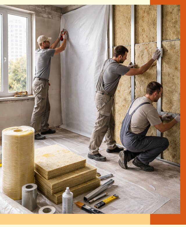 Утепление квартиры в Чехове от 4575 руб/м2 — утеплить квартиру изнутри и снаружи | ТепломастерЧхв