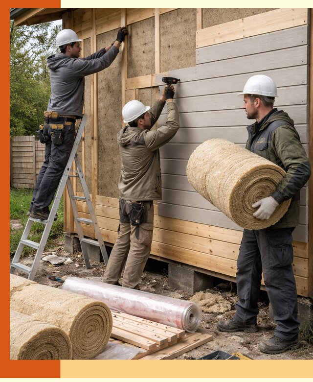 Утепление бани снаружи в Чехове профессионально и надежно