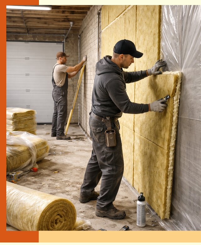 Утепление гаража под ключ в Чехове — все виды теплоизоляции