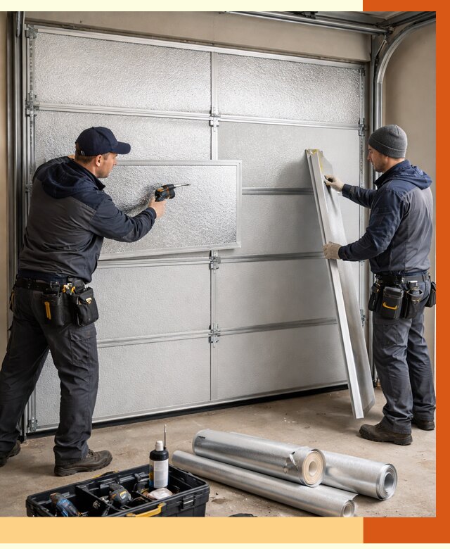 Утепление гаражных ворот в Чехове от 7981 руб/м2 — надежно и быстро | ТепломастерЧхв