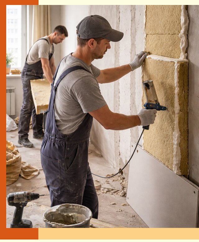 Утепление стен изнутри в Чехове — качественно и эффективно