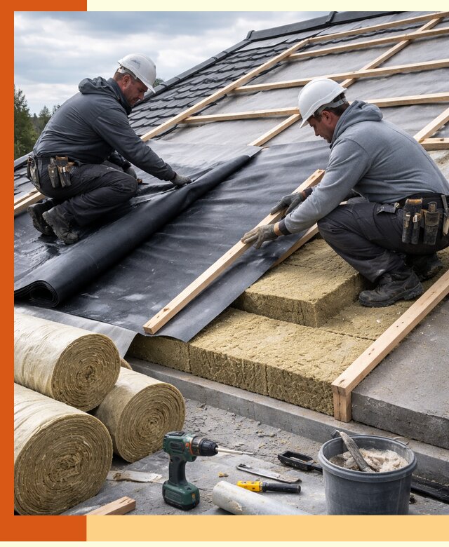 Утепление крыши снаружи в Чехове: профессиональная теплоизоляция