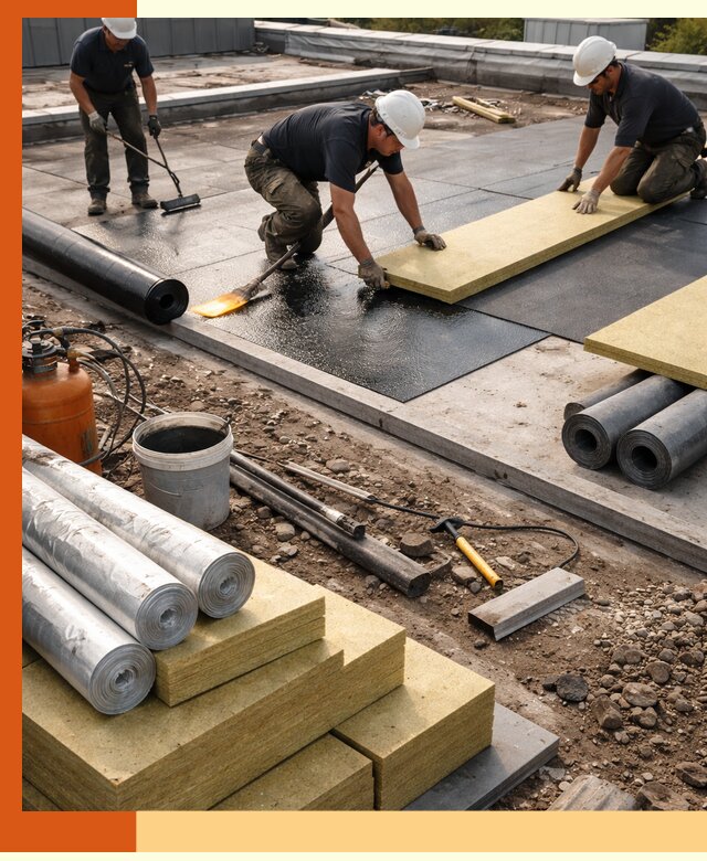 Утепление плоской крыши в Чехове — надежная теплоизоляция и герметизация