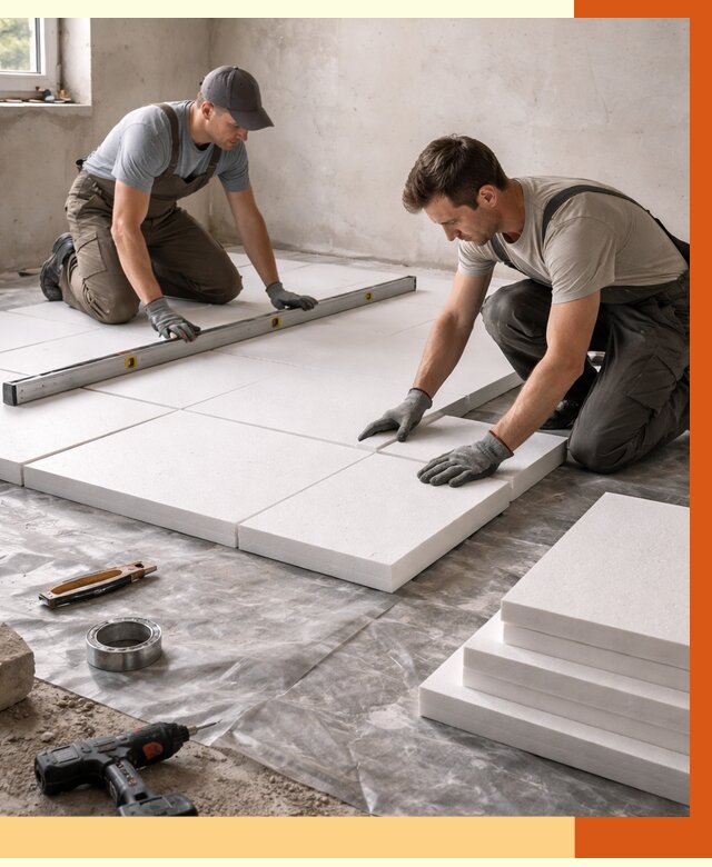 Утепление бетонного пола в Чехове от 2542 руб/м2 — монтаж и цена | ТепломастерЧхв