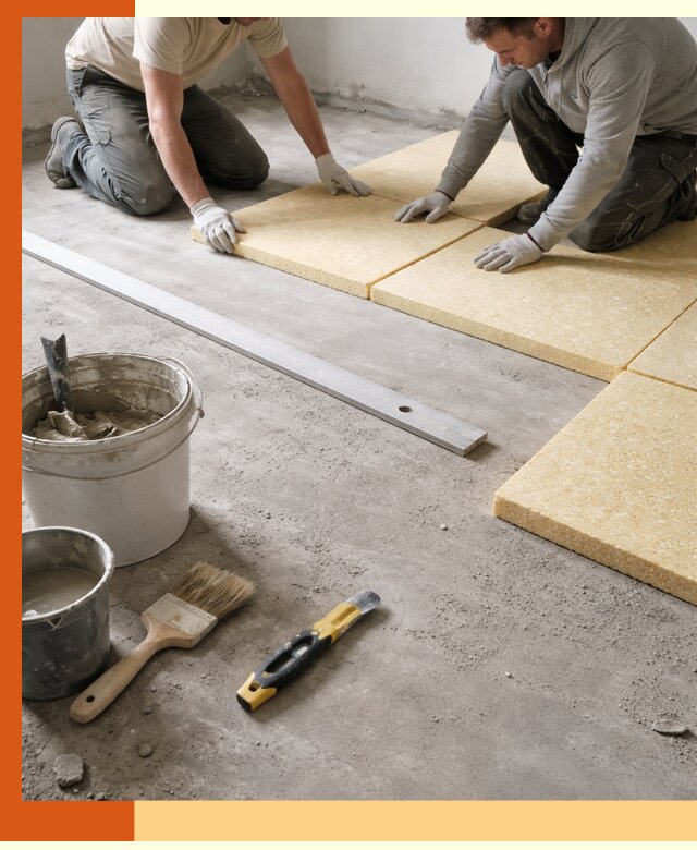 Утепление бетонного пола в Чехове профессионально и недорого