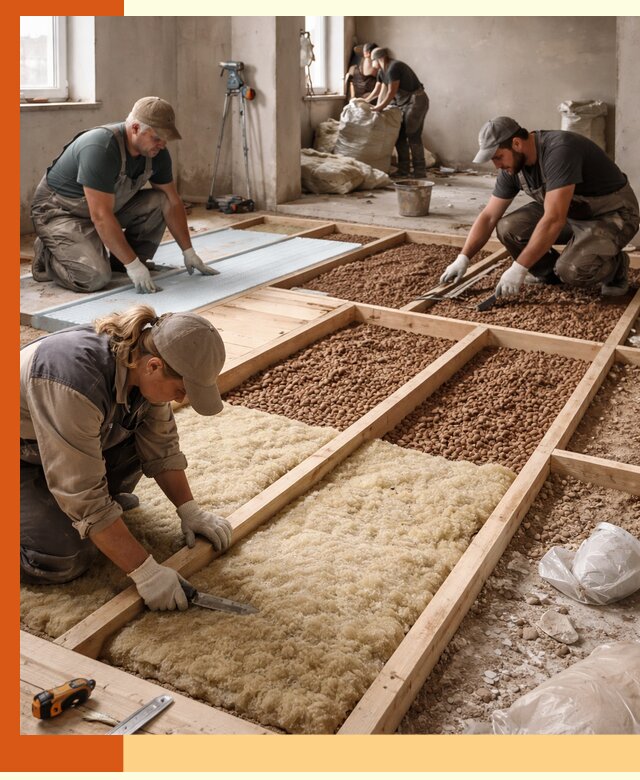 Утепление перекрытий жилых и промышленных зданий в Чехове