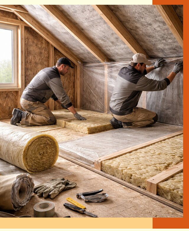 Утепление чердака в Чехове от 7625 руб/м² — теплоизоляция и комплексное утепление под ключ | ТепломастерЧхв