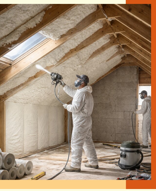 Утепление мансарды ППУ в Чехове от 2796 руб./м² — заказать под ключ | ТепломастерЧхв