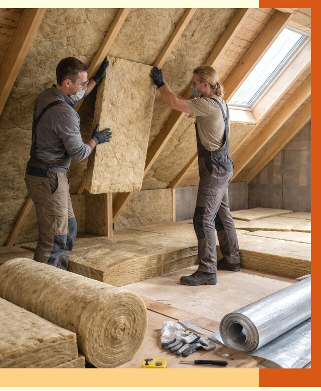 Утепление мансарды минватой в Чехове от 4270 руб./м2 — монтаж и пароизоляция | ТепломастерЧхв