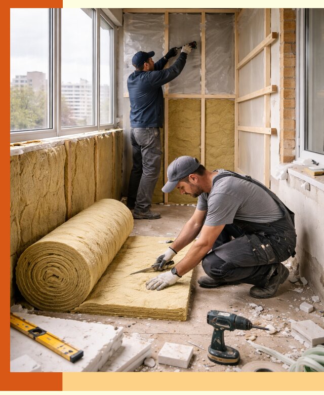 Утепление балкона под ключ в Чехове качественно и быстро