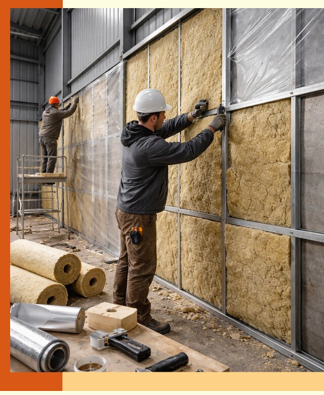 Утепление ангара в Чехове — профессиональная теплоизоляция помещений