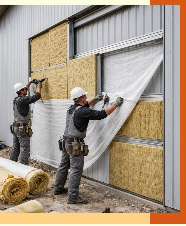 Утепление металлического склада в Чехове от 4575 руб/м2 — комплексное утепление под ключ | ТепломастерЧхв