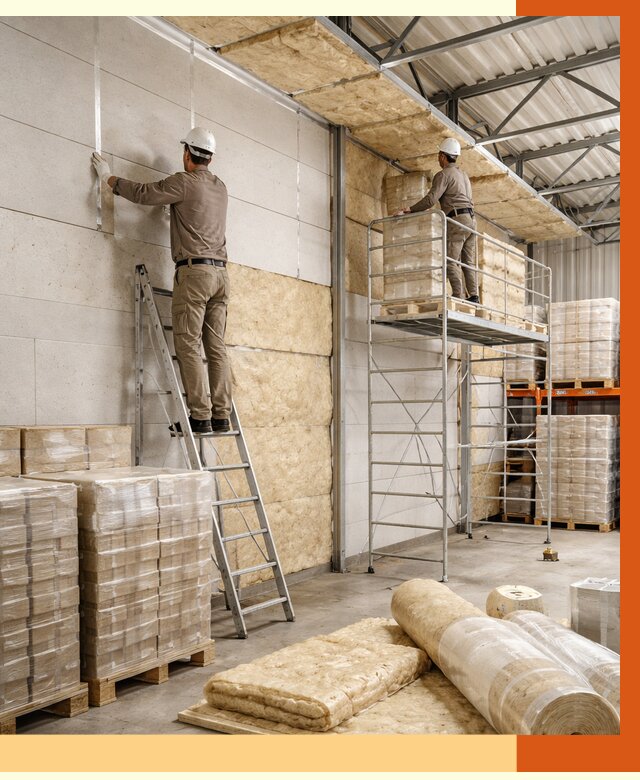 Утепление склада готовой продукции в Чехове от 1983 руб./м2 — комплексно | ТепломастерЧхв