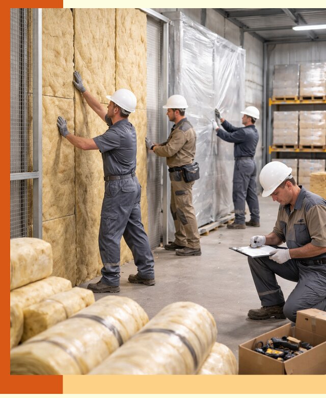 Утепление склада готовой продукции в Чехове качественно и быстро