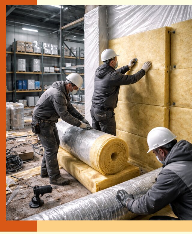 Утепление склада химсырья в Чехове: безопасная и эффективная изоляция