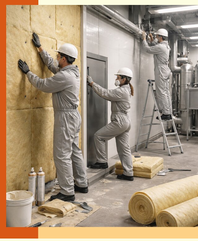 Утепление пищевого цеха под ключ в Чехове