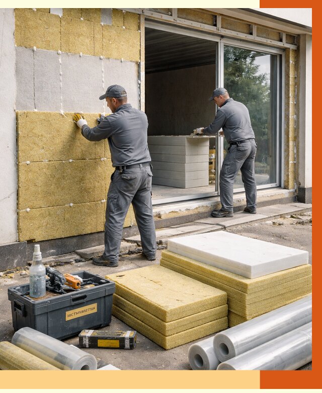 Утепление торгового павильона в Чехове от 14742 руб./м² под ключ | ТепломастерЧхв