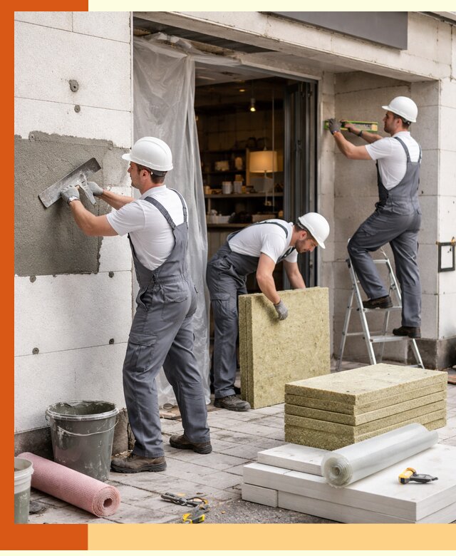 Утепление кафе в Чехове: профессиональная теплоизоляция и монтаж