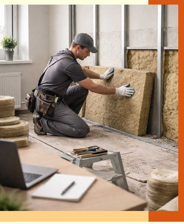 Утепление офиса в Чехове от 4575 руб/м2 — комплексное утепление офиса под ключ | ТепломастерЧхв