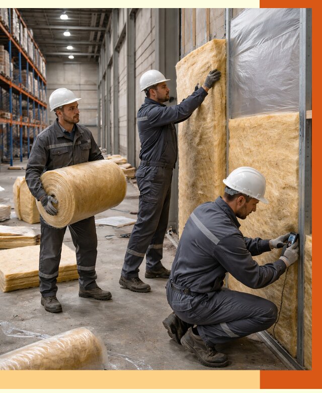 Утепление логистического центра в Чехове от 4575 руб/м² под ключ | ТепломастерЧхв