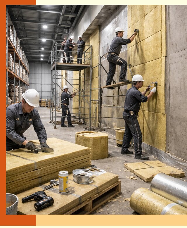 Утепление логистического центра в Чехове качественно и экономично