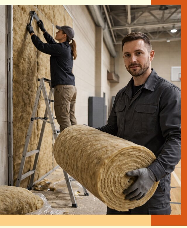 Утепление спортзала в Чехове от 7625 руб/м2 — комплексное утепление под ключ | ТепломастерЧхв