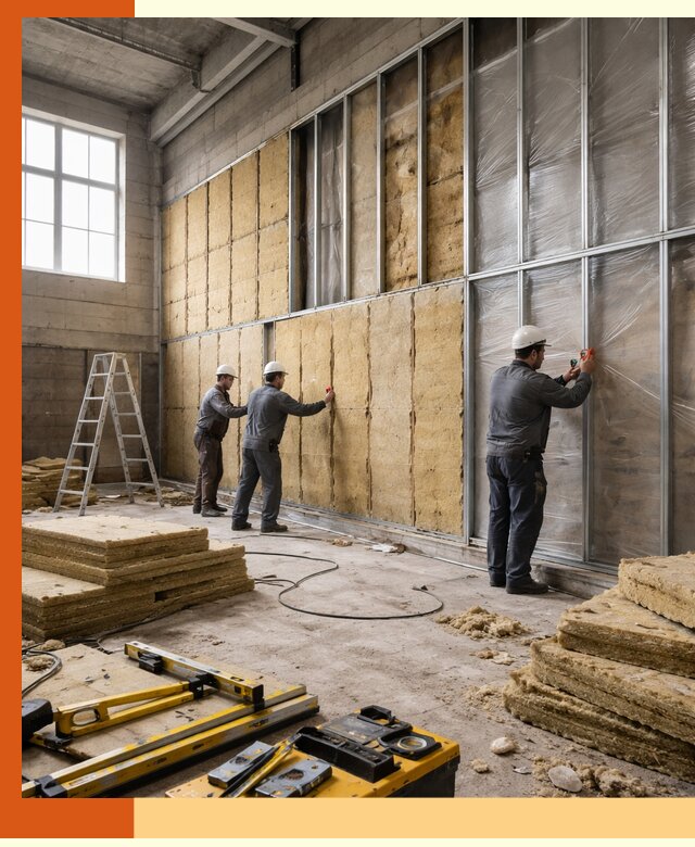 Утепление спортивного зала в Чехове качественно и недорого