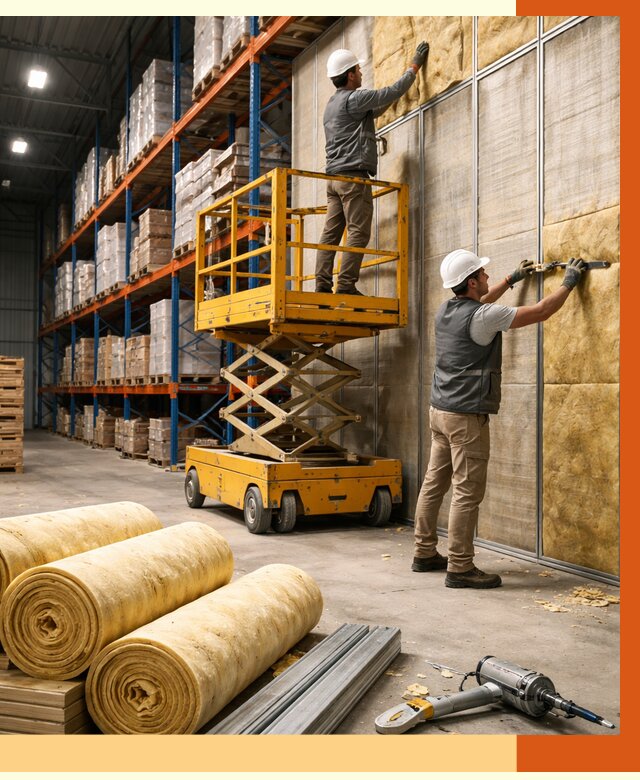 Утепление торгового склада в Чехове от 3253 руб/м2 — комплексно и под ключ | ТепломастерЧхв