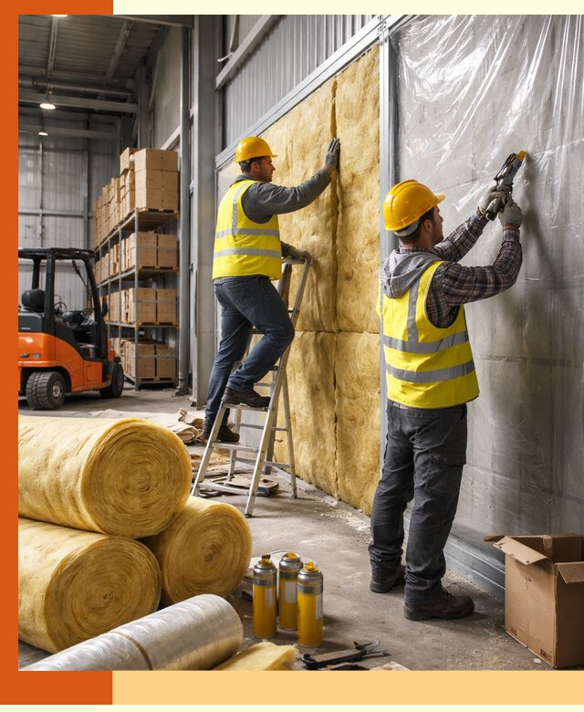 Утепление склада с техникой в Чехове под ключ