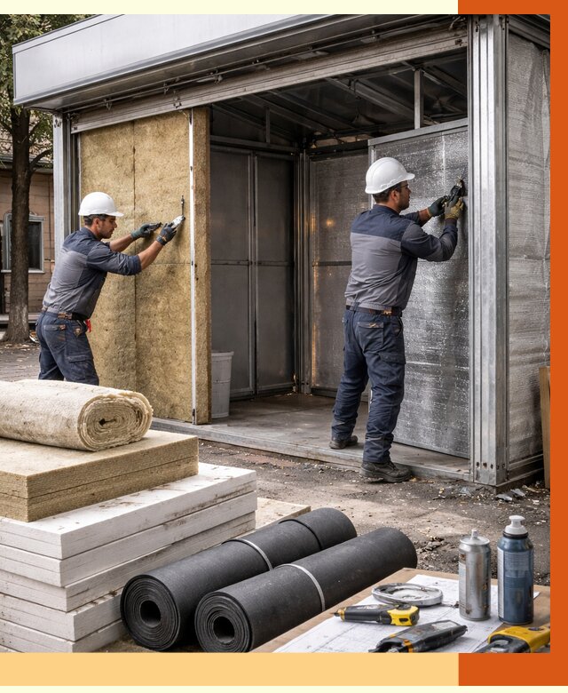 Утепление павильона шаурма в Чехове под ключ от 1220 руб. за м² | ТепломастерЧхв