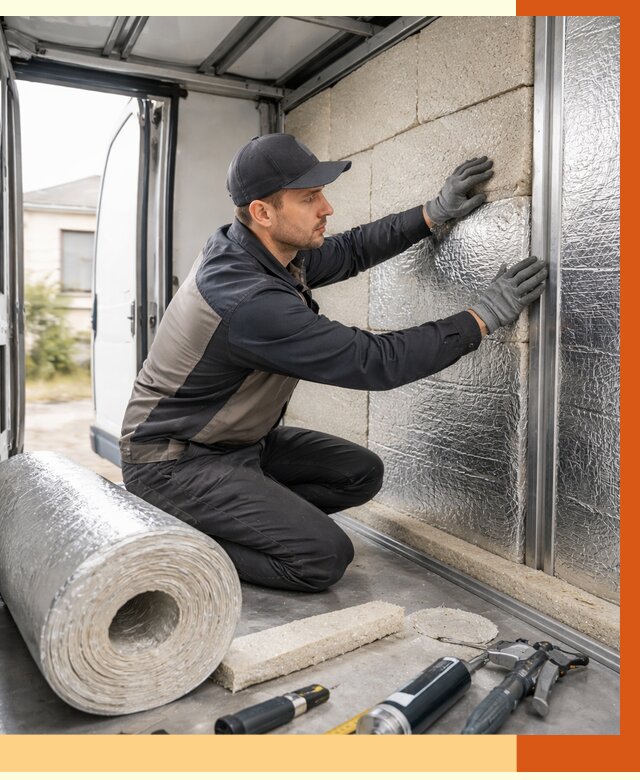 Утепление фургона рефрижератора в Чехове от 12709 руб./м² под ключ | ТепломастерЧхв