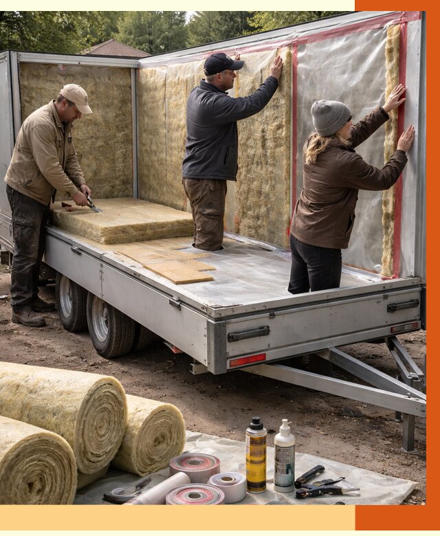 Утепление прицепа в Чехове под ключ от 12709 руб. — комплекс от ТепломастерЧхв