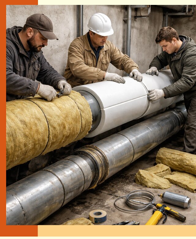 Утепление трубопровода в Чехове с гарантией энергоэффективности