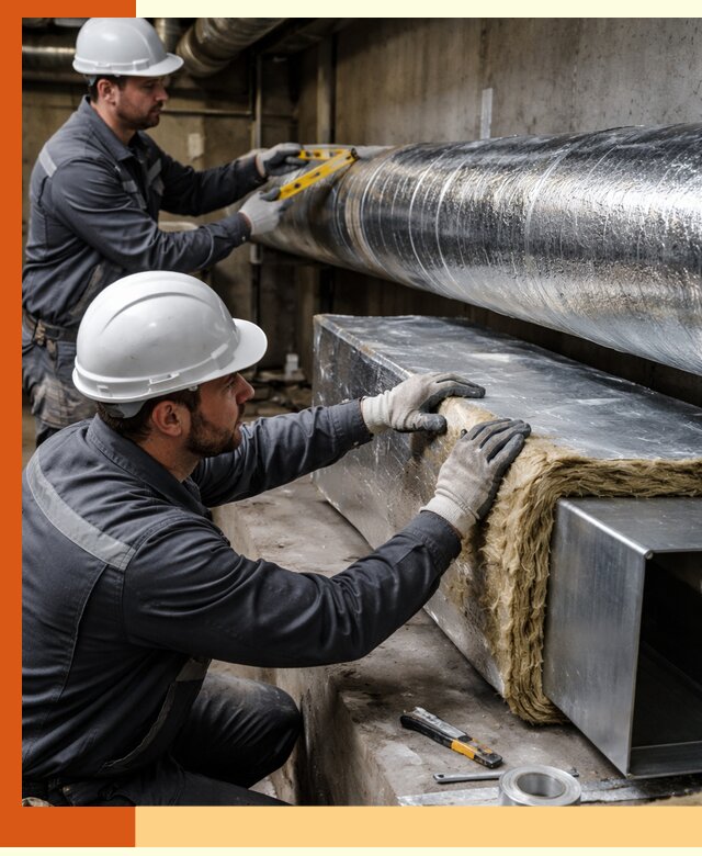 Профессиональное утепление воздуховодов и теплоизоляция в Чехове