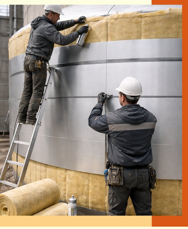 Утепление цистерны в Чехове пенополиуретаном от 14742 руб. под ключ | ТепломастерЧхв