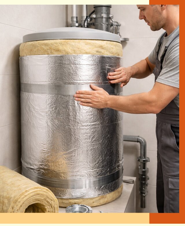 Утепление бойлера в Чехове от 4575 руб. под ключ | Утепление ППУ | ТепломастерЧхв