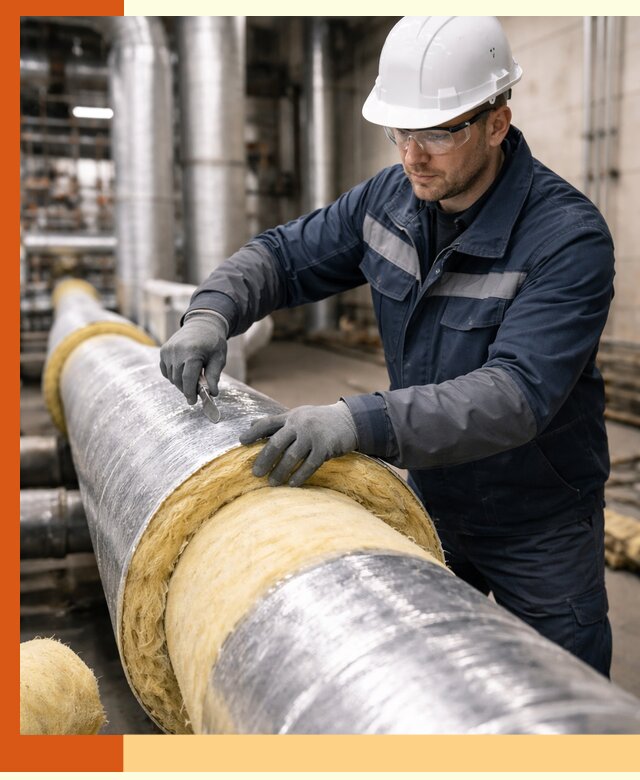 Утепление технологического оборудования и заводских установок в Чехове