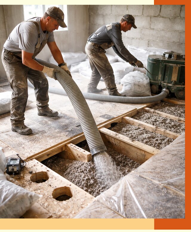 Заполнение пустот перекрытий в Чехове от 4575 руб. под ключ | ТепломастерЧхв