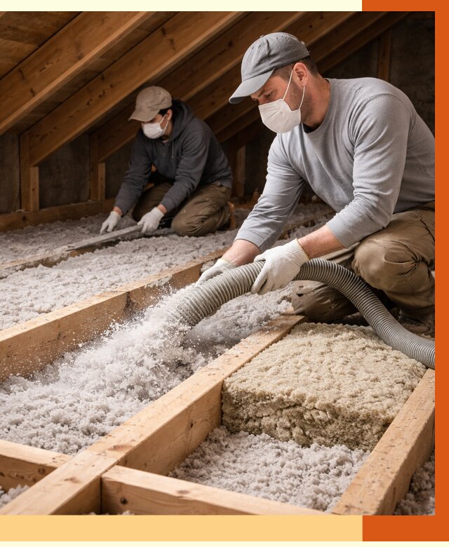 Заполнение полостей чердачного перекрытия в Чехове от 4575 руб. | ТепломастерЧхв