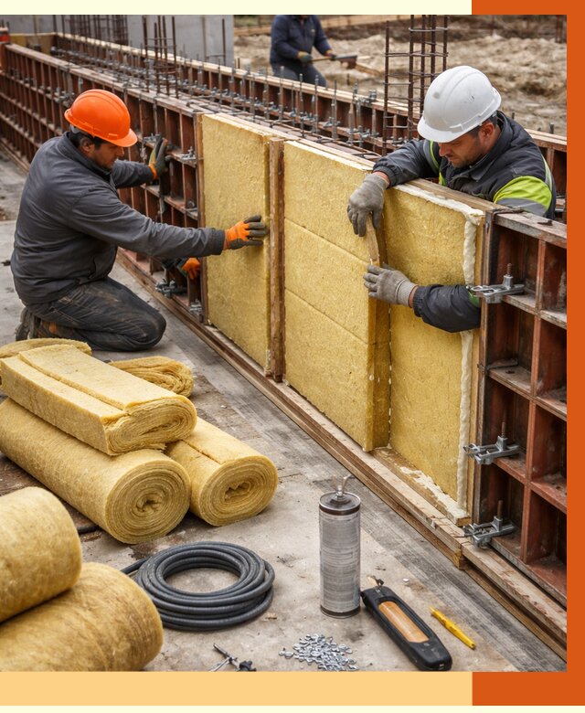 Теплоизоляция опалубки в Чехове от 7320 руб. за м2 — услуги и монтаж | ТепломастерЧхв