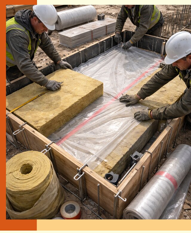 Теплоизоляция опалубки для строительства в Чехове