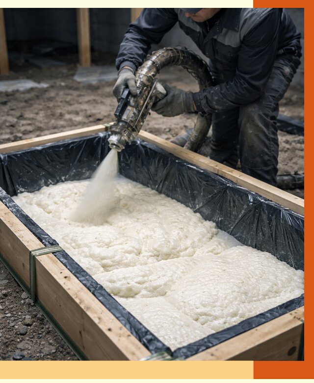 Заливка ППУ в формы в Чехове от 2542 руб. — утепление форм под ключ | ТепломастерЧхв