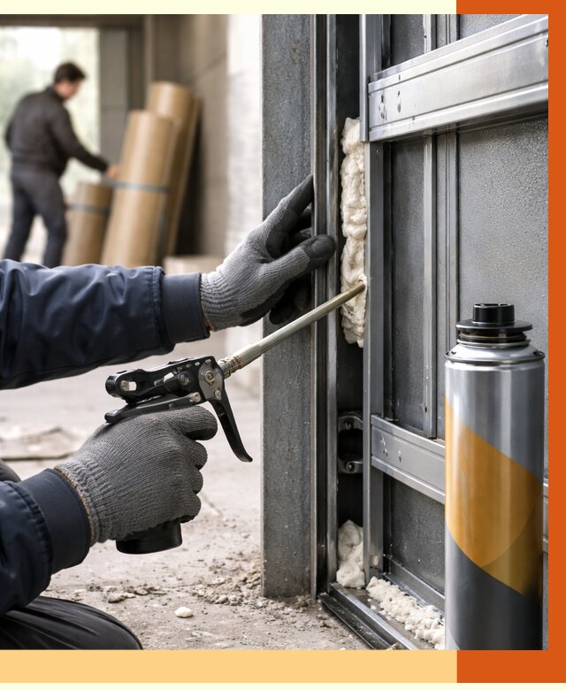 Заполнение пустот ворот в Чехове от 4575 руб. — заливка ППУ, утепление под ключ | ТепломастерЧхв