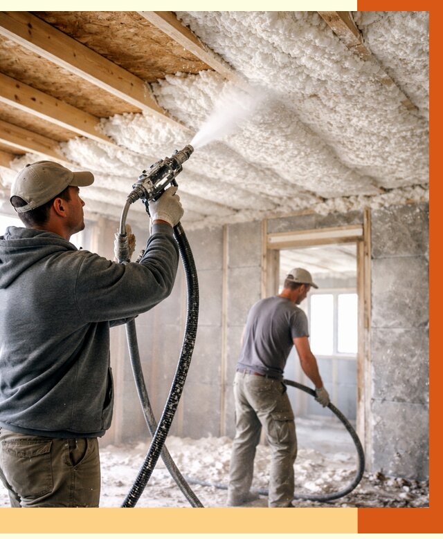 Утепление пеноизолом в Чехове от 1627 руб./м2 под ключ | ТепломастерЧхв